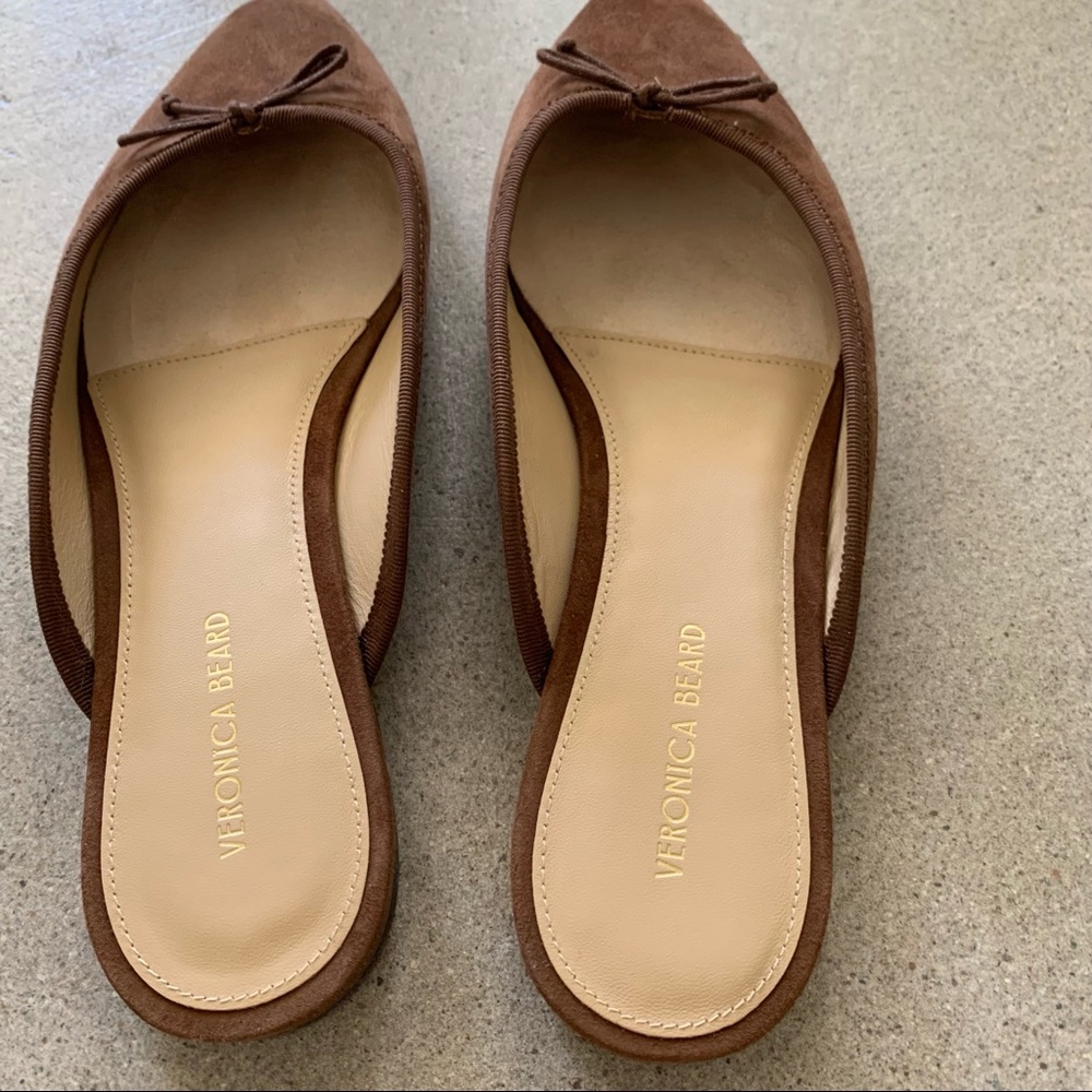 Veronica Beard Catherine Ballet Mules brown suede - Picture 3 of 6